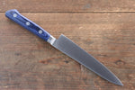 Seisuke Seiten Molybdenum Petty-Utility  120mm Blue Pakka wood Handle with Sheath - Japannywholesale