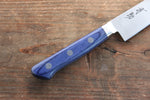 Seisuke Seiten Molybdenum Petty-Utility  120mm Blue Pakka wood Handle with Sheath - Japannywholesale