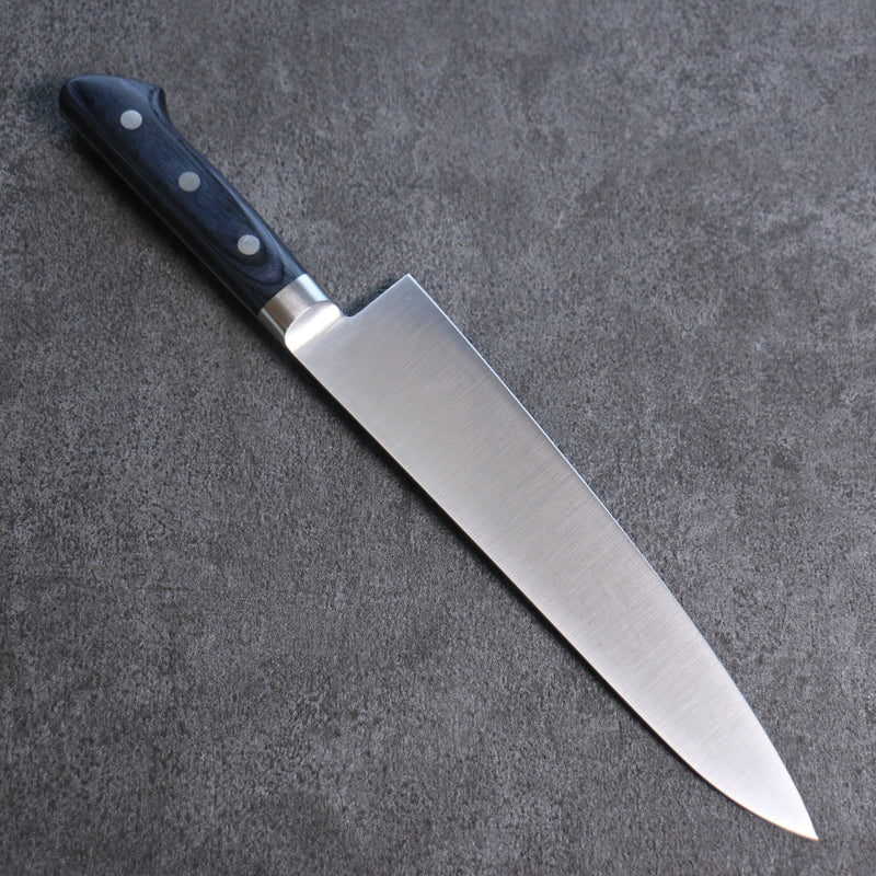 Seisuke Seiten Molybdenum Gyuto Japanese Knife 210mm Navy blue Pakka wood Handle with Sheath - Japannywholesale