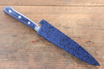 Seisuke Seiten Molybdenum Petty-Utility  120mm Blue Pakka wood Handle with Sheath - Japannywholesale