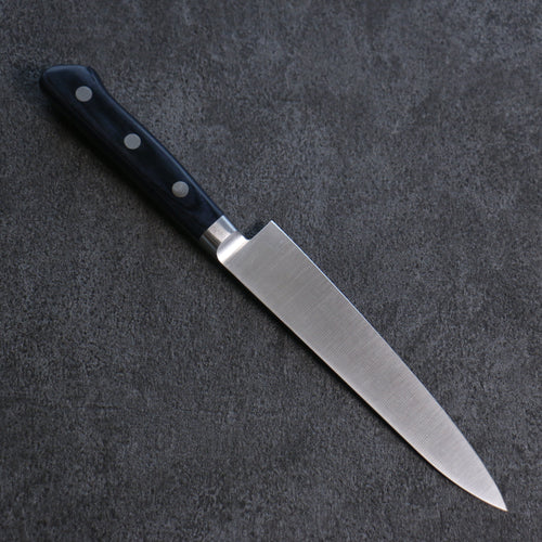 Seisuke Seiten Molybdenum Petty-Utility Japanese Knife 150mm Navy blue Pakka wood Handle with Sheath - Japannywholesale