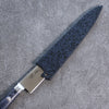 Seisuke Seiten Molybdenum Petty-Utility Japanese Knife 150mm Navy blue Pakka wood Handle with Sheath - Japannywholesale