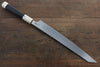 Sakai Takayuki Silver Steel No.3 Damascus Kiritsuke Yanagiba  300mm Ebony with Ring Handle with Sheath - Japannywholesale