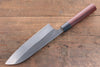 Ogata SG2 Kurouchi Black Finished Santoku  180mm with Shitan Handle - Japannywholesale