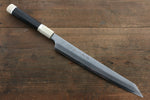 Sakai Takayuki Silver Steel No.3 Damascus Kiritsuke Yanagiba  270mm Ebony with Ring Handle with Sheath - Japannywholesale