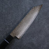 Seisuke AUS10 Mirror Crossed Bunka Japanese Knife 180mm Black Pakka wood Handle - Japannywholesale