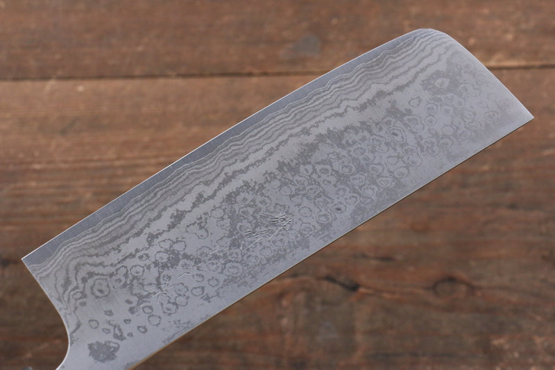 Nao Yamamoto VG10 Damascus Nakiri  165mm Cherry Blossoms Handle - Japannywholesale