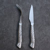 Ryujin Stainless Steel Steak Knife & Fork Set 80mm - Japannywholesale