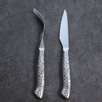 Ryujin Stainless Steel Steak Knife & Fork Set 80mm - Japannywholesale