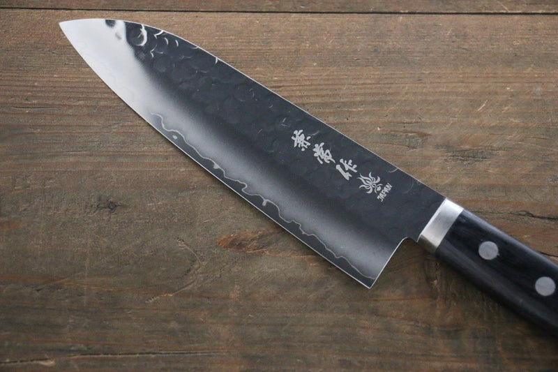 Kanetsune VG1 Hammered Santoku  165mm Pakka wood Handle - Japannywholesale