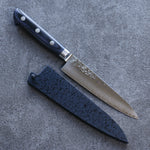 Seisuke Seiun VG10 33 Layer Damascus Petty-Utility Japanese Knife 135mm Navy blue Pakka wood Handle with Sheath - Japannywholesale