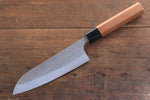 Nao Yamamoto SRS13 Black Damascus Santoku  165mm Cherry Blossoms Handle - Japannywholesale