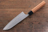 Nao Yamamoto SRS13 Black Damascus Santoku  165mm Cherry Blossoms Handle - Japannywholesale