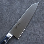 Seisuke Seiten Molybdenum Santoku Japanese Knife 180mm Navy blue Pakka wood Handle with Sheath - Japannywholesale