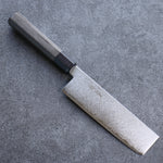 Seisuke VG10 Damascus Nakiri Japanese Knife 180mm Gray Pakka wood Handle - Japannywholesale