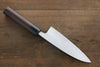 Takayuki Iwai White Steel No.2 Kurouchi Deba  150mm Shitan Handle - Japannywholesale