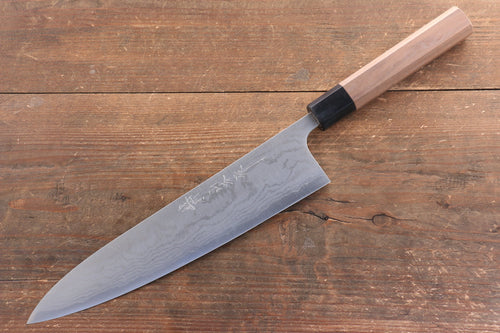 Nao Yamamoto VG10 Damascus Gyuto  240mm Walnut Handle - Japannywholesale