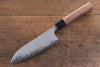 Nao Yamamoto VG10 Black Damascus Santoku  165mm Walnut Handle - Japannywholesale