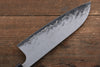 Nao Yamamoto VG10 Black Damascus Santoku  165mm Walnut Handle - Japannywholesale