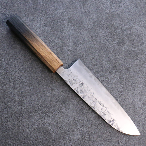 Seisuke SLD Washiji Santoku Japanese Knife 165mm Burnt Oak Handle - Japannywholesale