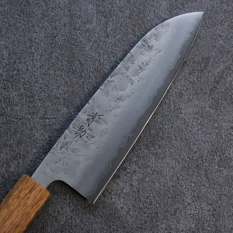 Seisuke SLD Washiji Santoku Japanese Knife 165mm Burnt Oak Handle - Japannywholesale