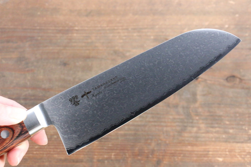 Tamahagane kyoto 63 Layer Damascus Santoku  175mm KP-1114 - Japannywholesale