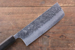 Yoshimi Kato VG10 Hammered Damascus Nakiri  165mm with Black Persimmon Handle - Japannywholesale