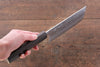 Yoshimi Kato VG10 Hammered Damascus Nakiri  165mm with Black Persimmon Handle - Japannywholesale