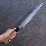 Kikuzuki Silver Steel No.3 Bokashi Kiritsuke Yanagiba  270mm Magnolia Handle - Japannywholesale