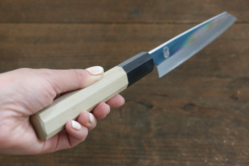 Choyo White Steel Mirrored Finish Kiritsuke Petty-Utility  135mm Magnolia Handle - Japannywholesale