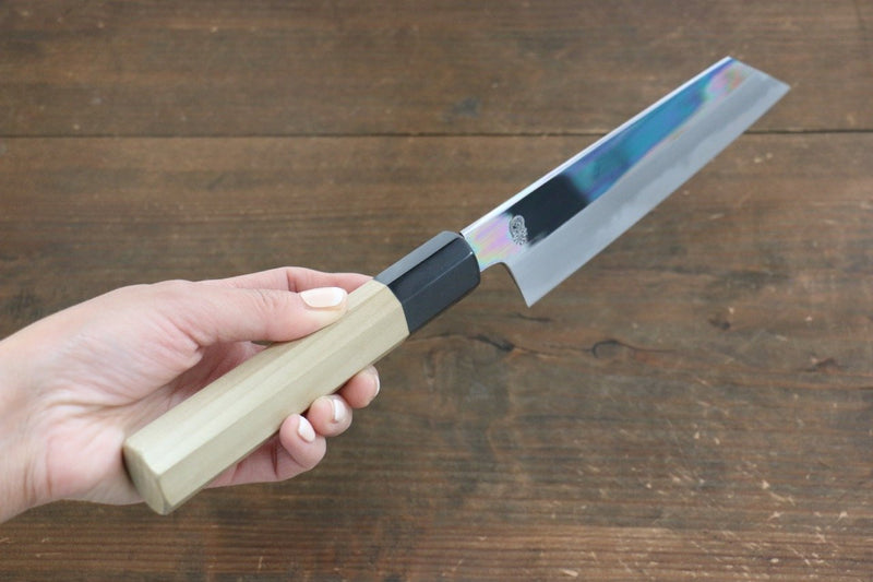 Choyo White Steel Mirrored Finish Kiritsuke Santoku  180mm Magnolia Handle - Japannywholesale