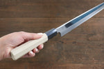 Choyo White Steel Mirrored Finish Kiritsuke Yanagiba  270mm Magnolia Handle - Japannywholesale