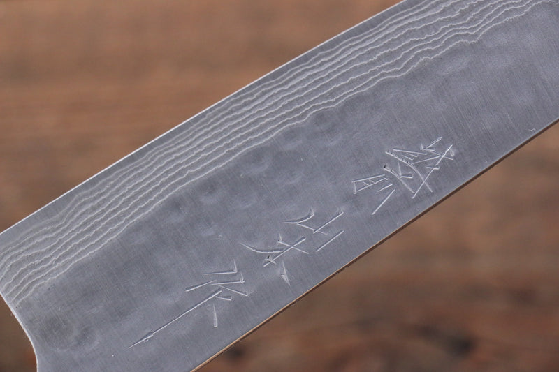 Nao Yamamoto SRS13 Black Damascus Gyuto  180mm Cherry Blossoms Handle - Japannywholesale