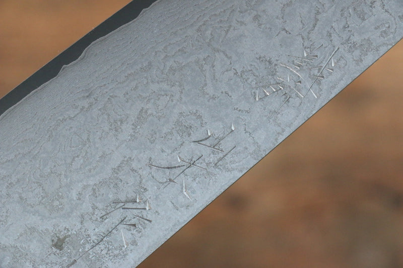 Nao Yamamoto VG10 Black Damascus Santoku  180mm Black Pakka wood Handle - Japannywholesale