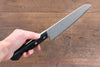 Nao Yamamoto VG10 Black Damascus Santoku  180mm Black Pakka wood Handle - Japannywholesale