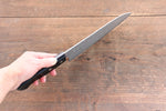 Nao Yamamoto VG10 Black Damascus Santoku  180mm Black Pakka wood Handle - Japannywholesale