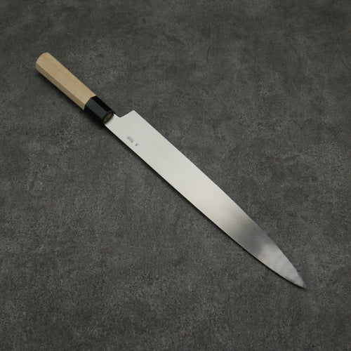 Kikuzuki Silver Steel No.3 Bokashi Yanagiba  300mm Magnolia Handle - Japannywholesale