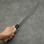 Kikuzuki Silver Steel No.3 Bokashi Yanagiba  300mm Magnolia Handle - Japannywholesale