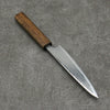 Seisuke Nami AUS10 Mirrored Finish Damascus Petty-Utility Japanese Knife 150mm Oak Handle - Japannywholesale