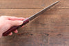 Nao Yamamoto VG10 Damascus Petty-Utility  135mm Red Pakka wood Handle - Japannywholesale