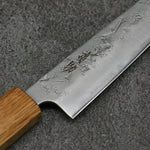 Seisuke SLD Washiji Petty-Utility Japanese Knife 135mm Burnt Oak Handle - Japannywholesale