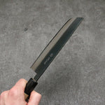 Minamoto Akitada White Steel No.2 Kurouchi Nakiri Japanese Knife 165mm Magnolia Handle - Japannywholesale