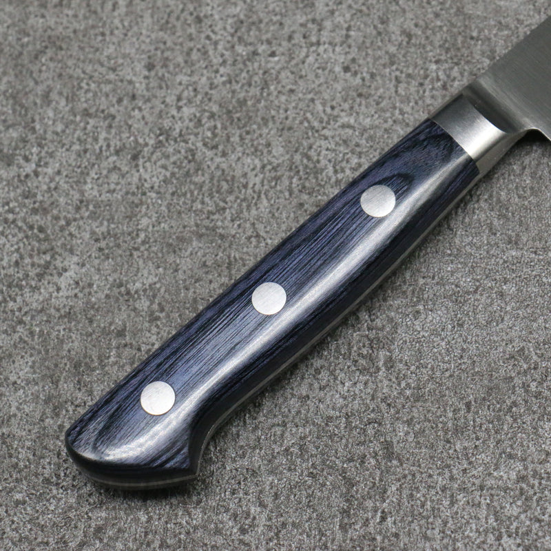 Seisuke Seiten Molybdenum Petty-Utility Japanese Knife 120mm Navy blue Pakka wood Handle with Sheath - Japannywholesale