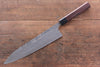 Nao Yamamoto SG2 Black Damascus Gyuto  240mm Shitan Handle - Japannywholesale