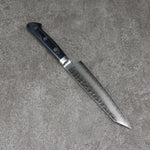 Seisuke Aotsuchi AUS10 Hammered Kiritsuke Petty-Utility Japanese Knife 145mm Navy blue Pakka wood Handle with Sheath - Japannywholesale