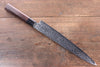 Seisuke AUS10 Damascus Sujihiki  240mm Shitan Handle - Japannywholesale