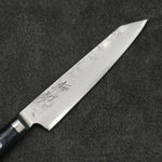 Seisuke Blue Steel No.2 Nashiji Kiritsuke Petty-Utility Japanese Knife 145mm Navy blue Pakka wood Handle - Japannywholesale