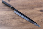 Sakai Takayuki Mt.Fuji Honyaki White Steel No.2 Yanagiba  300mm Ebony with Ring Handle with Sheath - Japannywholesale