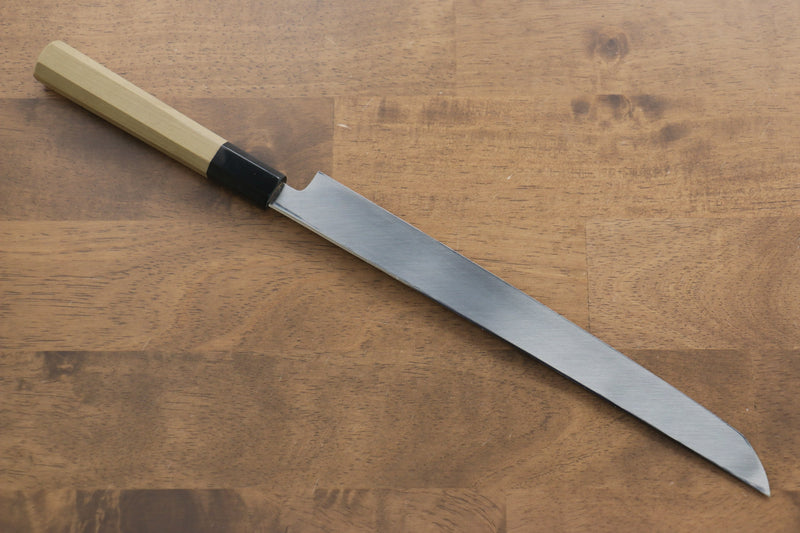 Sakai Kikumori VG10 Mirrored Finish Sakimaru Takohiki  270mm Magnolia Handle - Japannywholesale