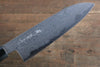 Kikumori Blue Steel No.1 Damascus Santoku  180mm with Magnolia Handle - Japannywholesale